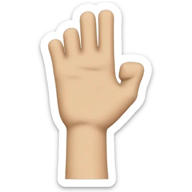 arm with beige short sleeve sticker