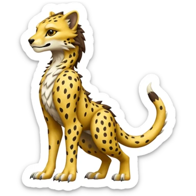 Grem2-Gremz-Cheetah-Sergal-fusion, full body  sticker