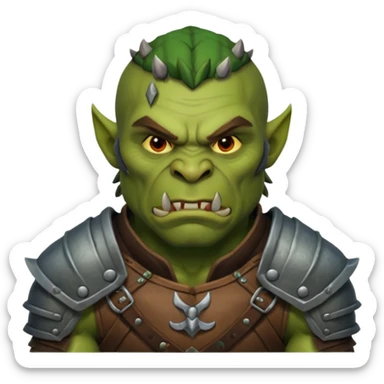 Orc rouge guerrier sticker