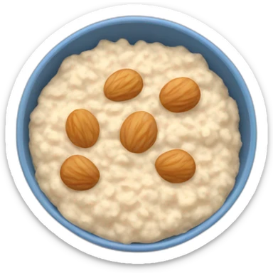 bowl of oatmeal sticker