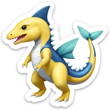 Sharpedo-Gabite-Ampharos-Rhypherior-Sceptile-fusion sticker