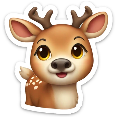 A cute deer sticker