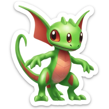 Full body shiny Flygon-grovyle sticker