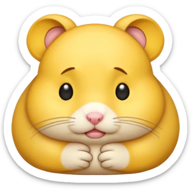I want a mad emojj that’s also sad saying I want a hamster no it has to be a yellow normal emoji with a text saying I want a hamster sticker