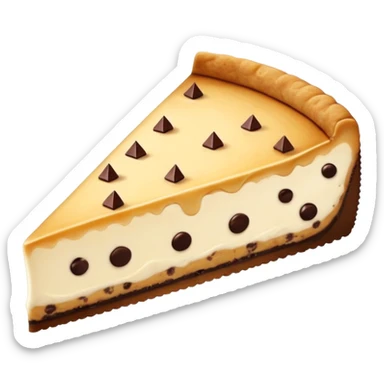 Cheesecake with cookie dough slice  sticker