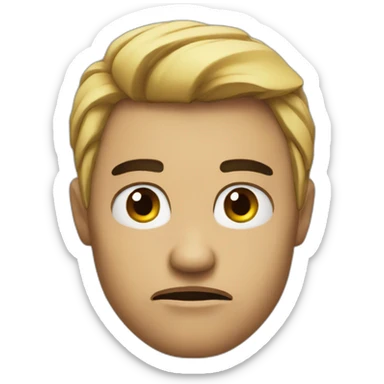 Raised eyebrows + angry sticker