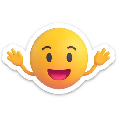 Make the pink color lighter and more realistic while keeping the 3D emoji style. No background (transparent). sticker