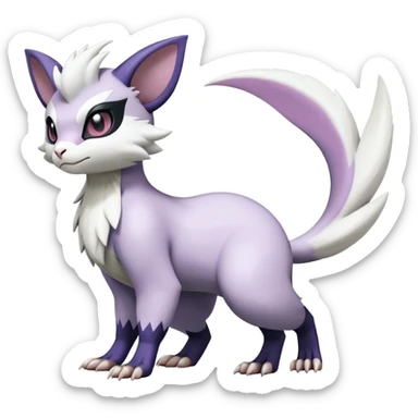 ShinyFurret-Absol-Noibat-Noivern-Hybrid (Full body) sticker