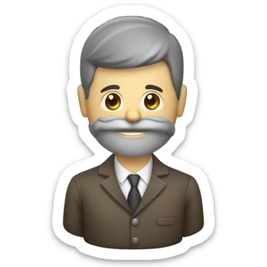 homme d'affaire avec une clé sticker