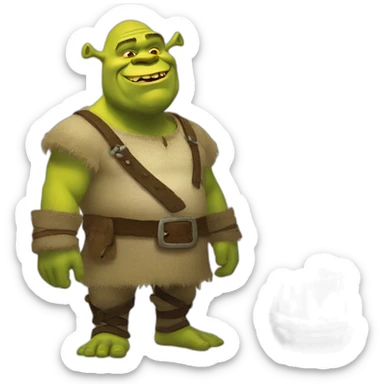 shrek the swamp ogre sticker