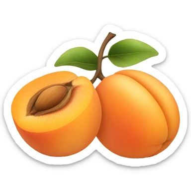 Apricot sticker
