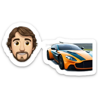fernando alonso aston martin sticker