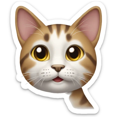 Cat saluting  sticker