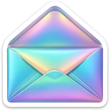 a beautiful romantic  opal envelope sticker