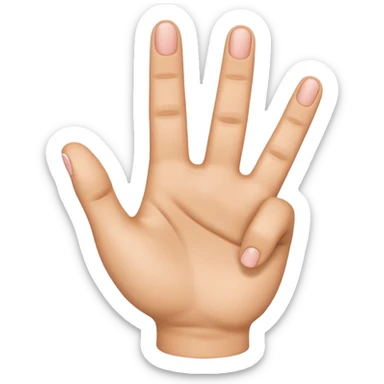 Please create a 3D emoji that shows the number 1 using fingers. I’d like it to resemble the iPhone emoji style!" sticker