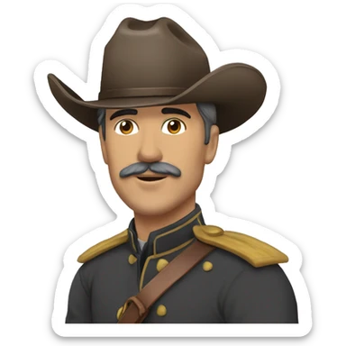 Miguel dias canel montado a caballo sticker