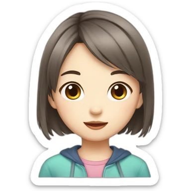 cute girl Taiwanese sticker