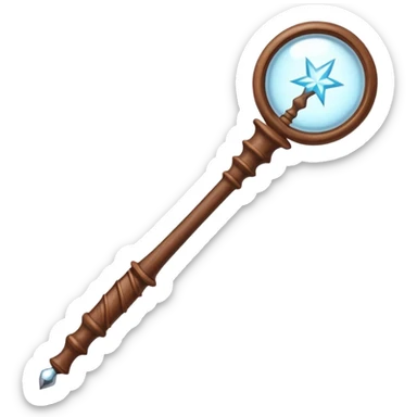Harry Potter magic wand Brown  sticker
