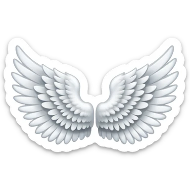 Angel wing, cozy sticker