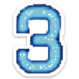 number 100 with sparkles sticker