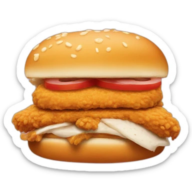 popular chicken sandwich brand logo sticker