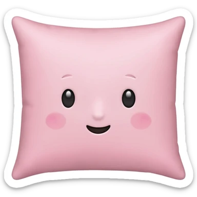 Hey regular light pink pillow with no design sticker