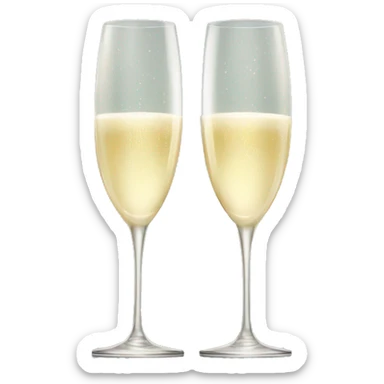 champagne glasses sticker