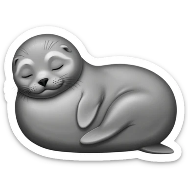 Seal sleep sticker