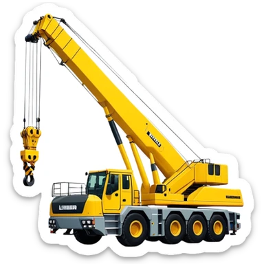 Crane - Liebherr LTM 1200-5.1 (Model Year: 2022) (Iconic colour: Yellow) sticker