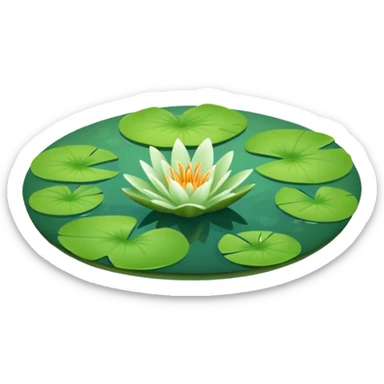Lily pad only sticker