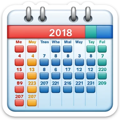 calendar week sticker