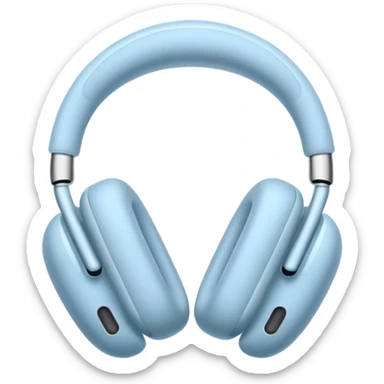 Airpods max light blue sticker