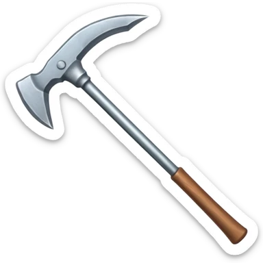 a double-ended pickaxe with identical sharp tips for mining ore sticker