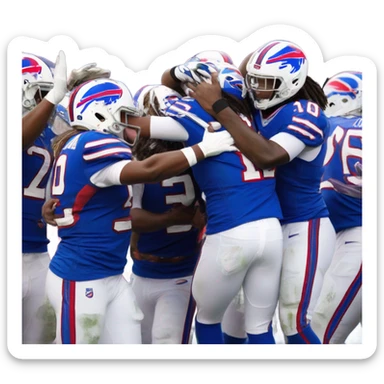 Buffalo Bills nfl team winning sticker