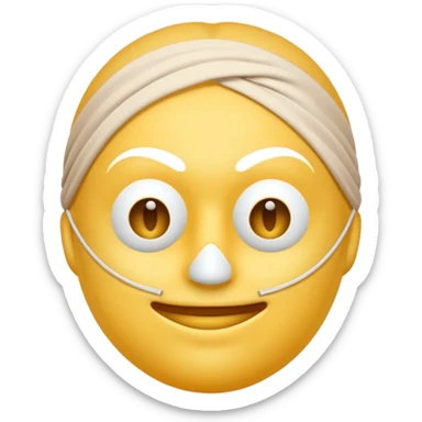 Eu quero um emoji😔 a segurar uma mascara🙂 sticker