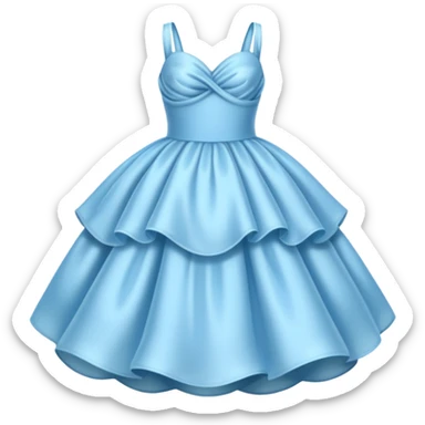 The bubble dress is typically a voluminous ball gown, designed to make Glinda look like she’s literally floating in a bubble. It features:  Pale blue or shimmering white-blue hues isolated  sticker