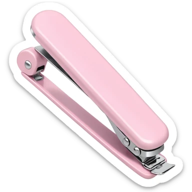 Minimalist kawaii nail tools, each tool alone, simple and clean design, pastel colors, delicate and charming, high-resolution, single subject only sticker