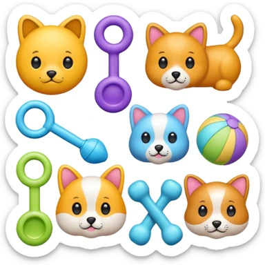 pet toys  sticker