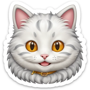 Cute emoj very cutie Cat Hi sticker