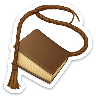 a book with a whip sticker