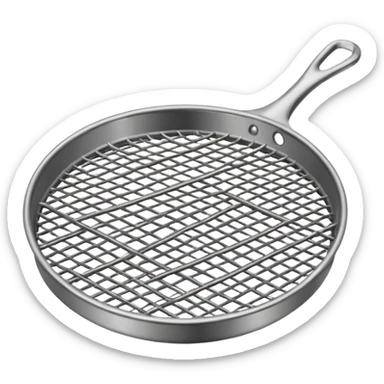 Sieve made from steel wire mesh sticker