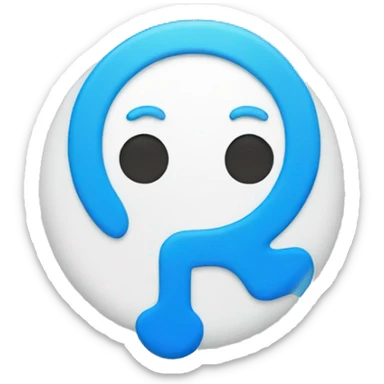 Blue Colour Round Including White Colour Tick sticker