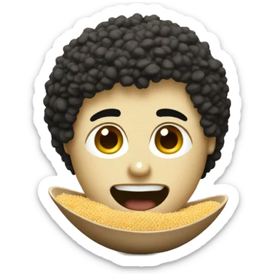 Quinoa in a bowl sticker