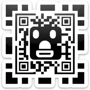 QR code icon sticker