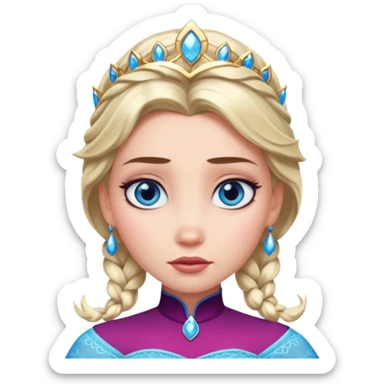 Elsa warier princess sticker