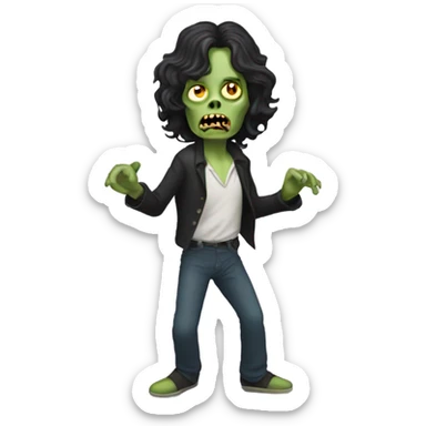 jim morrison zombie dancing sticker