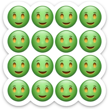 ❌ change the emoji color from red to green color sticker