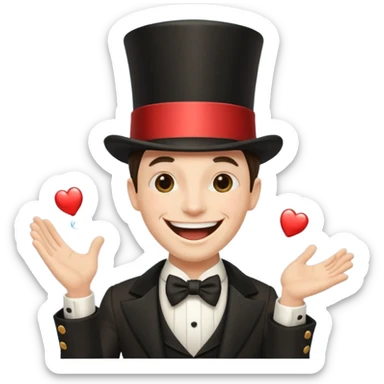 A magician laughing 🤣 sticker