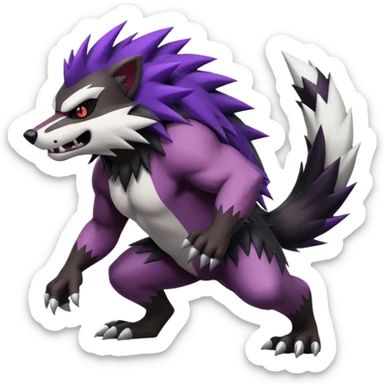 Skuntank-Obstagoon-fusion, full body sticker
