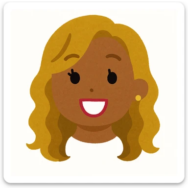 Remove the neck so only the head remains, keep the Irasutoya cute, simple Japanese illustration style, with visible eyelashes and an earring. Maintain the original style's simplicity and cuteness in the edit. sticker